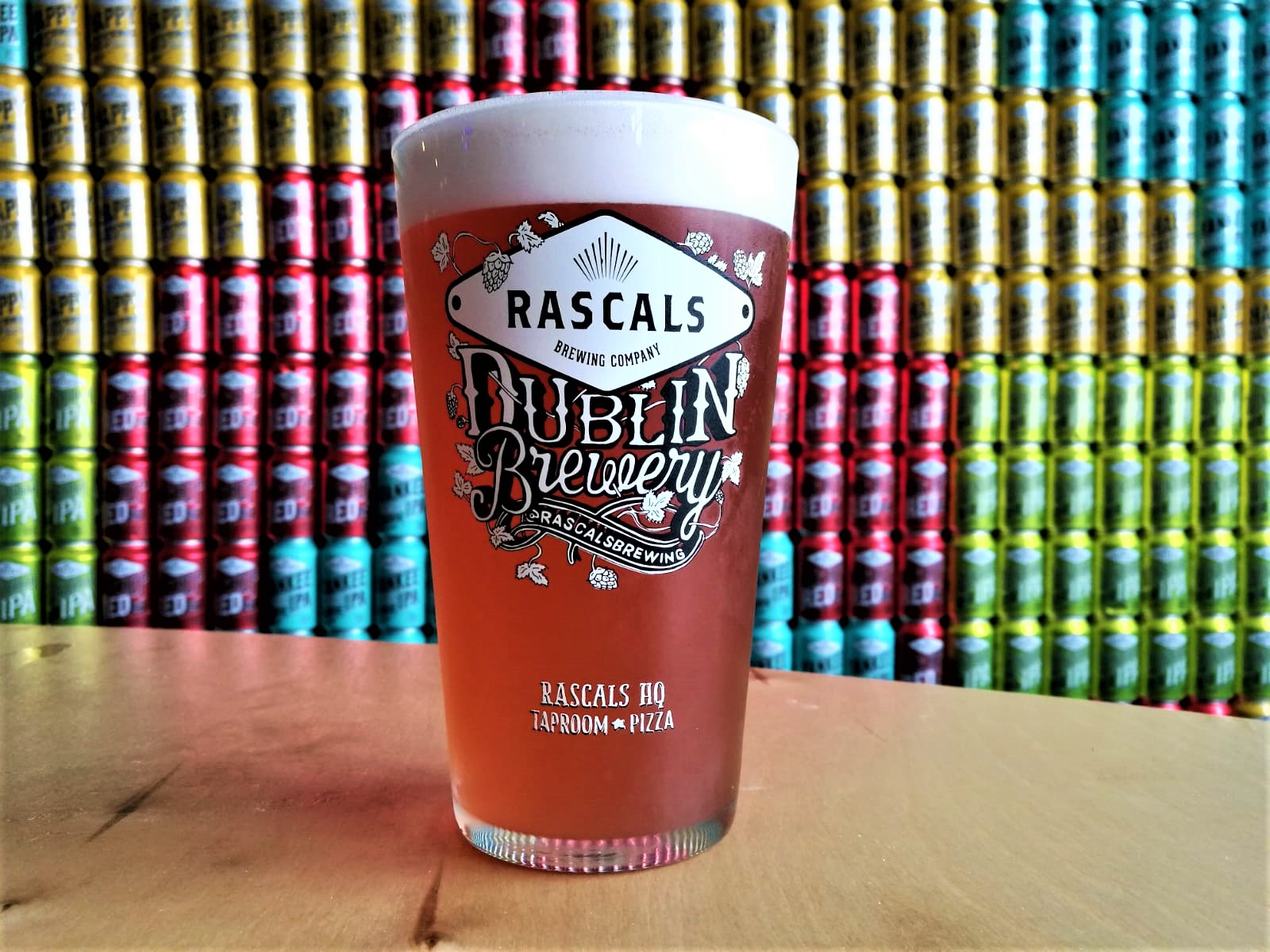 A pint of fresh Irish craft beer from Rascals Brewing Company